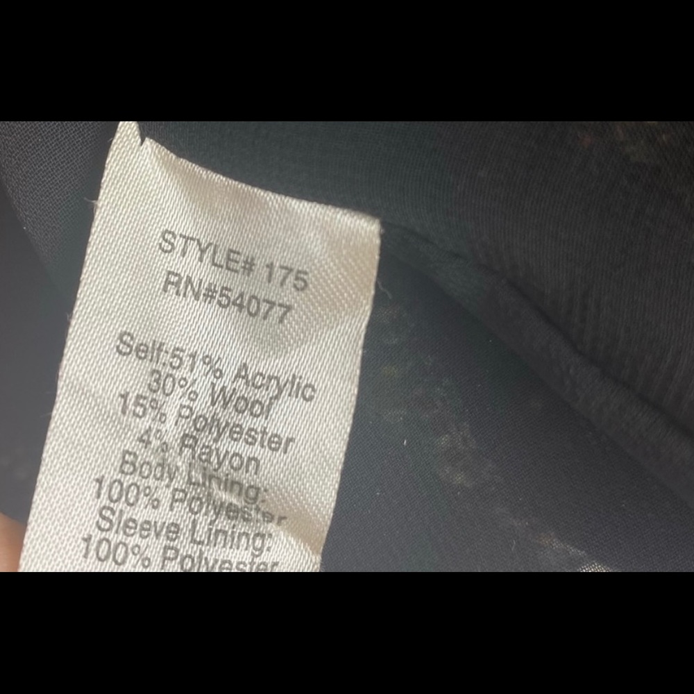 CAbi Black and Gold Tweed Blazer - Picture 4 of 5